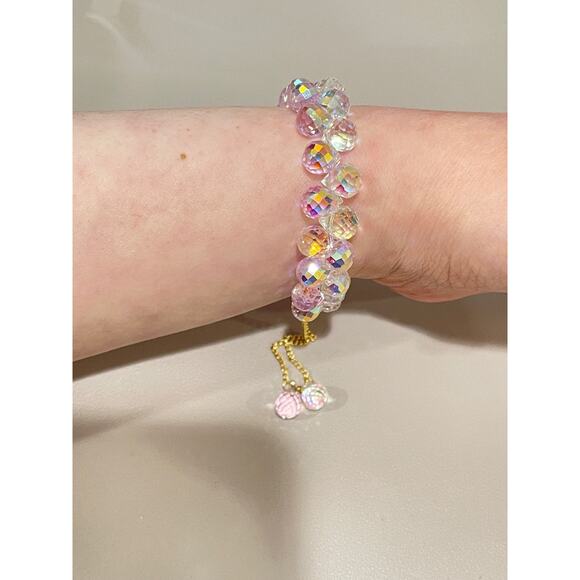 Pink Swarovski Beaded Bracelet - Picture 5 of 8